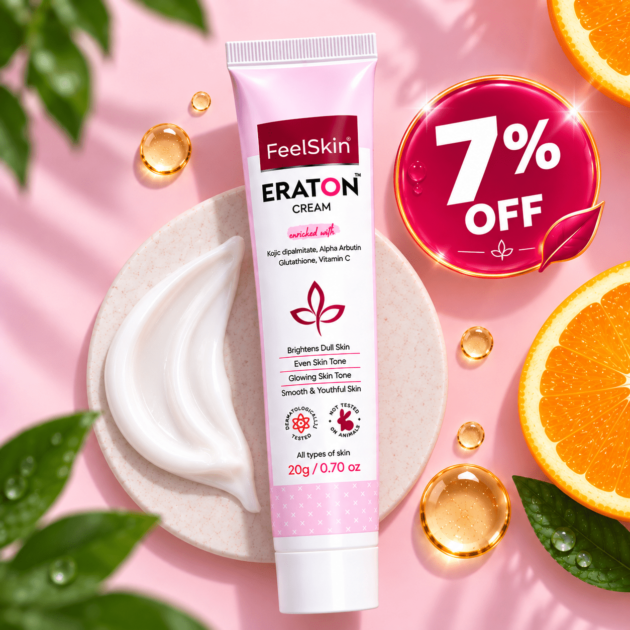 1 pc (2) FeelSkin ERATON Cream for Dark Spots & Uneven Skin Tone – 20g - Image 1