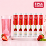 FeelSkin Hyaluronic Acid Effervescent Tablets – 6 PC Combo Pack