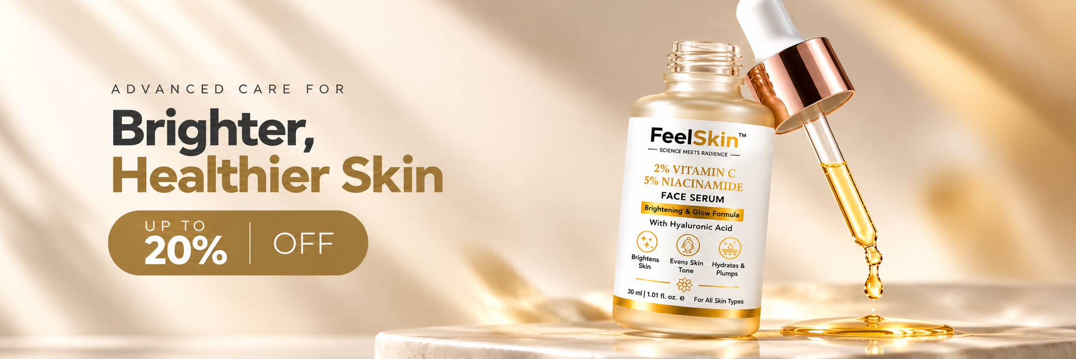 Brighter, Healthier Skin Serum Ad