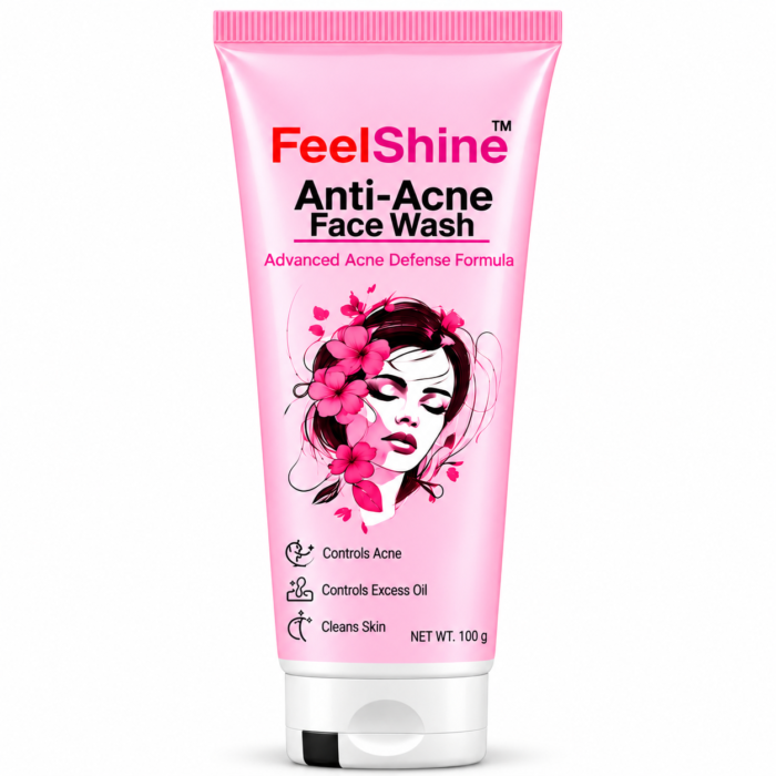 FeelShine Pink Anti-Acne Face Wash Tube