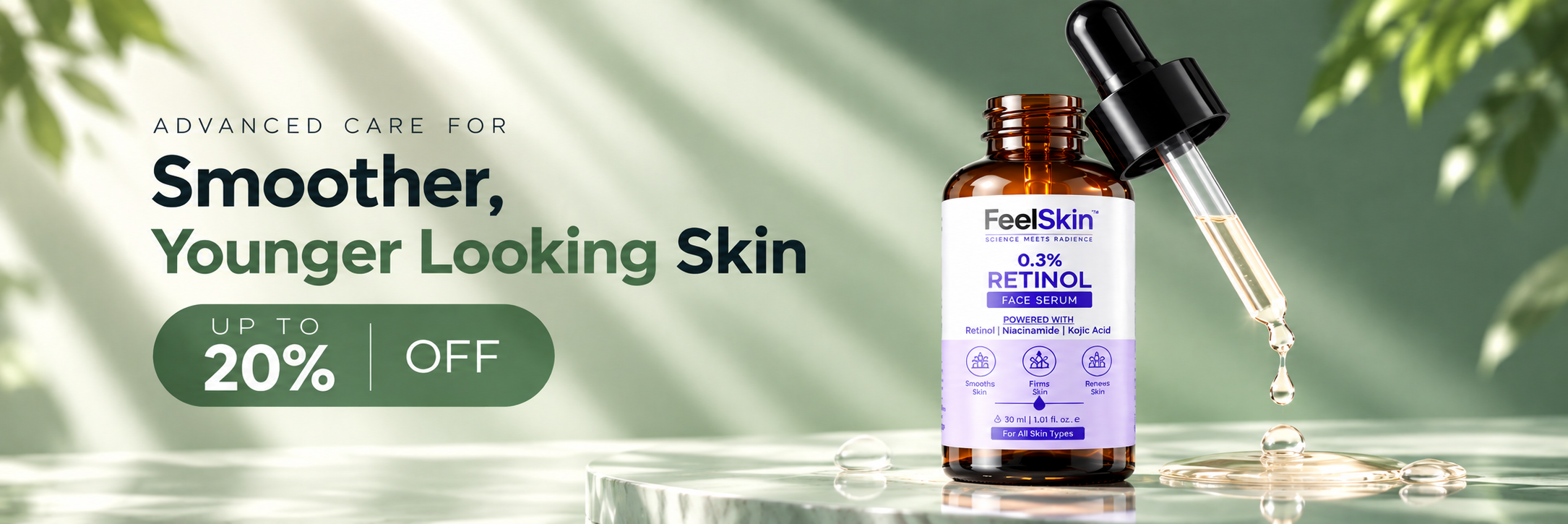 Premium Retinol Serum Skincare Banner (1)
